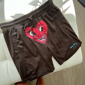 Keith Haring Collab Shoe Palace Mesh Shorts size XL brown color clean 👍🏼